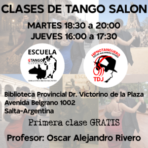 Promoción 2026 de las clases de Tango Salón